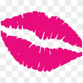 Cartoon Lips Kiss - Lips Clip Art, HD Png Download - lipstick kiss png