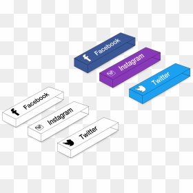 3d Social Buttons - Flash Memory, HD Png Download - buttons png