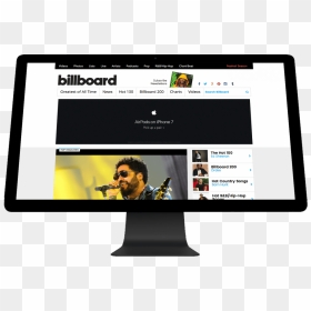 Billboard Header Overlaying Image - Billboard Website, HD Png Download - billboard png