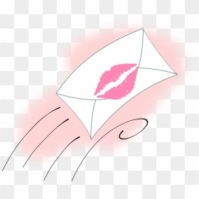 Red Lips Watercolor Painting, HD Png Download - lipstick kiss png
