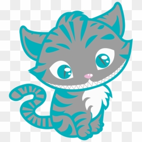 Drawn Cheshire Cat Chibi - Alice The Wonderland Cute Cheshire Cat, HD Png Download - cheshire cat png