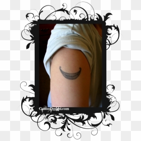 My Cheshire Cat Tattoo Design Photo - Cheshire Cat Smile Tattoos, HD Png Download - cheshire cat png