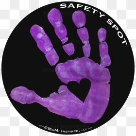 Transparent Hand Print Png - Handprint Decal For Toddler Safety Spot, Png Download - hand print png