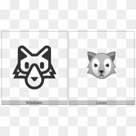 Wolf Face On Various Operating Systems - Portable Network Graphics, HD Png Download - wolf face png
