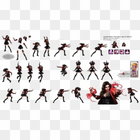 Transparent Scarlet Witch Png - Scarlet Witch Sprite Sheet, Png Download - scarlet witch png