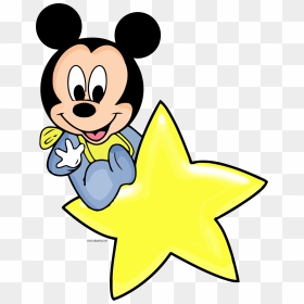 Disney Baby Star Clipart Png - Baby Mickey Mouse Png, Transparent Png - star clipart png