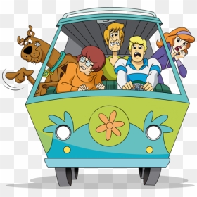 Scooby Doo Gang In Mystery Machine, HD Png Download - scooby doo png