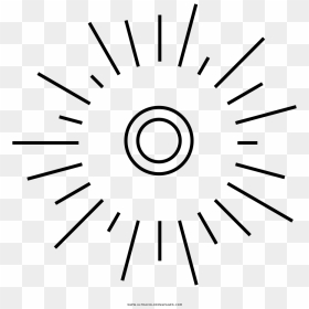 Flash Coloring Page - Circle, HD Png Download - destellos png