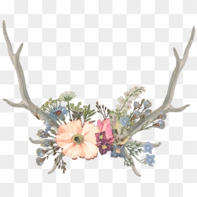 Aesthetic Flower Crown Icon , Png Download - Aesthetic Transparent Flower Crown, Png Download - antlers png