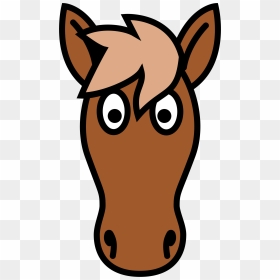 Simple Clipart Horse Head - Cartoon Horse Head Clipart, HD Png Download - horse head png