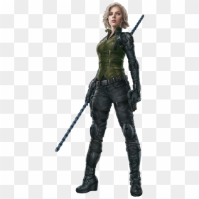 Avengers Infinity War Black Widow Png - Blonde Black Widow Marvel, Transparent Png - black widow png
