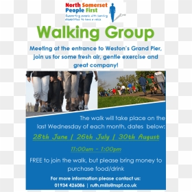 Walking Group Ns - Walking Group, HD Png Download - group of people walking png
