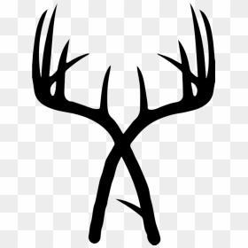 Drawing Of Deer Antlers , Png Download - Crawl Walk Hunt Svg ...