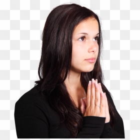 Girl Praying Png Image - Transparent Woman Praying Png, Png Download - praying png