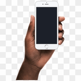 Black Hand Holding Iphone, HD Png Download - iphone 6s png