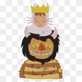 Adesivo Where The Wild Things Are De Karen Rulezna - Cartoon, HD Png Download - where the wild things are png