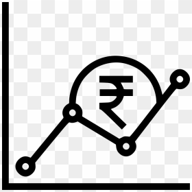 Graph Money Indian Rupee Business Growth Chart - Correlation Icon, HD Png Download - growth png