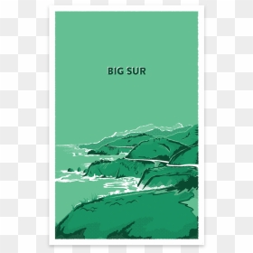 Rsd Prints Big Sur Print - Poster, HD Png Download - hand print png