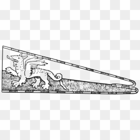 Flag Of Wales Black And White Flag Of Pakistan - Cartoon, HD Png Download - white flag png