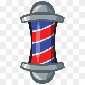 Poste De Barbeiro Png, Transparent Png - barber pole png