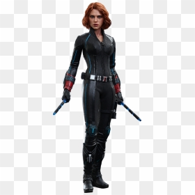 Hot Toys Black Widow Sixth Scale Figure - Black Widow Action Figure, HD Png Download - black widow png