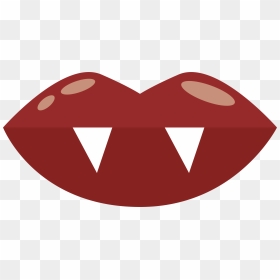 Logo Brand Heart Red Font, HD Png Download - vampire fangs png