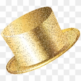 New Year Party Hat Gold Png Clip Art Image - New Years Hat Png, Transparent Png - new years png