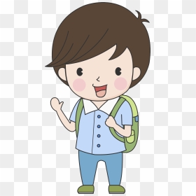 Paper Child Material Clip Art School Transprent - Boy School Kid Clipart, HD Png Download - boy png