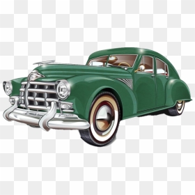 Green Retro Car Png Clipart - Classic Car Png, Transparent Png - classic car png