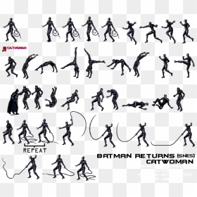 Batman Sprite Png, Transparent Png - catwoman png