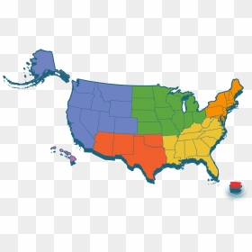Usa Map, HD Png Download - puerto rico png