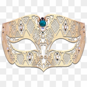 Gold Series Diamond Design Laser Cut Venetian Masquerade - Mask, HD Png Download - masquerade png