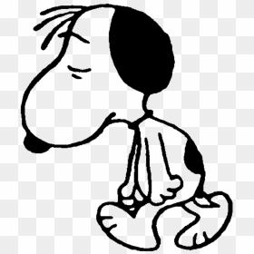 Banner Free Announcements Clipart Snoopy - Sad Snoopy, HD Png Download - snoopy png