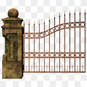 Gates With Gargules Png, Transparent Png - gate png