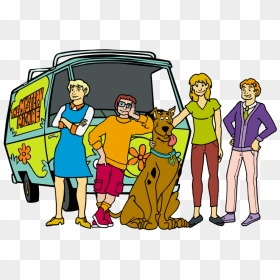 Scooby-doo Rule 63 - Scooby Doo Gang And Mystery Machine, HD Png Download - scooby doo png