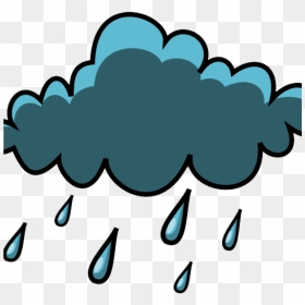 Transparent Rain Cloud - Rainy Weather Clipart, HD Png Download - rain cloud png