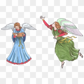 Two Female Angels Clip Arts - Heaven Holy Angels, HD Png Download - angels png