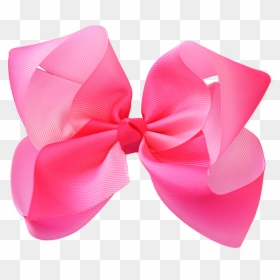 Grosgrain Ribbon Bow Png - Hair Bow Transparent Background, Png Download - pink bow png