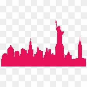 Nyc Skyline Png , Png Download - New York White Png Skyline, Transparent Png - nyc skyline png