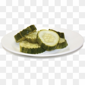 Pickle Cutz On Plate - Pickle Plate Png, Transparent Png - pickle png