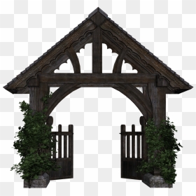 Old Wooden Gate Png, Transparent Png - gate png