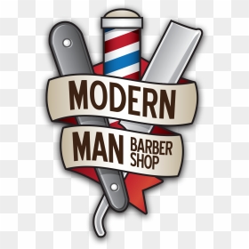 Modern Barber Shop Logo Designs, HD Png Download - barber pole png