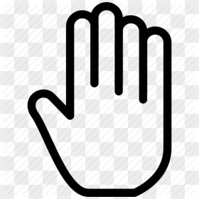 Handprint Outline Of Hand Group 30 Free Clipart - Hand Png Clipart, Transparent Png - handprint png