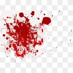 Blood Splatter Cartoon, HD Png Download - ink splatter png