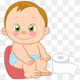 Clap Clipart Boy - Baby Toilet Training Cartoon, HD Png Download - boy png