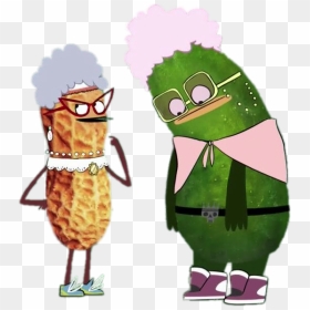 Pickle And Peanut Dressed As Old Ladies - Cartoon, HD Png Download - pickle png