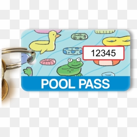 Pool Pass Tag With Consecutive Numbers - Pool Pass Clipart, HD Png Download - free shipping png