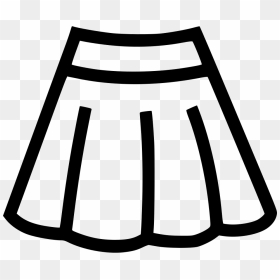 Library Of Skirt Vector Freeuse Black And White Png - Clipart Black And White Clothes, Transparent Png - skirt png