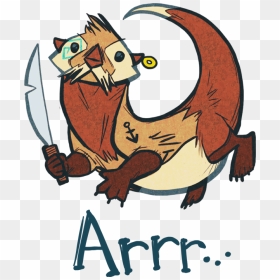 Pirate Otter , Png Download - Otter Art Png, Transparent Png - otter png