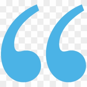 Pic Of Blue Quotation Symbol, HD Png Download - quote png